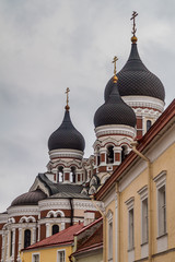 Fototapeta na wymiar Alexander Nevsky orthodox cathedral in Tallinn, Estonia