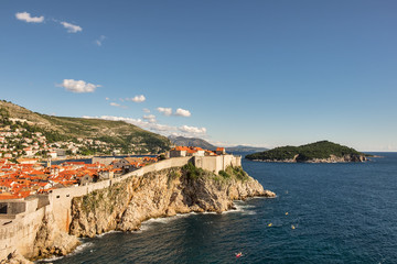View of Dubrovnik from Lovrijenac fort, Croatia