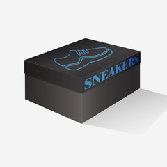Box for shoes, sport shoes.