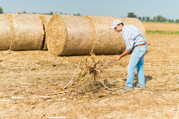 Farmer at work