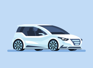 Obraz na płótnie Canvas Autonomous self-driving car