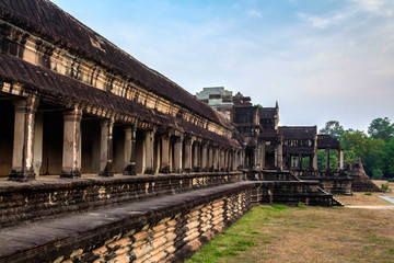 Fototapeta na wymiar Temples of Angkor Wat in Cambodia