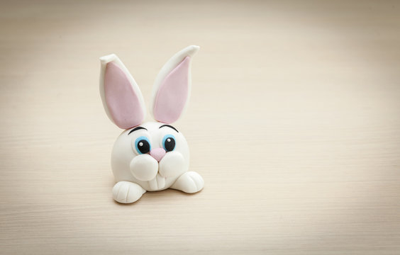 Rabbit Figure Made Of Marzipan