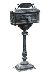 Vintage mailbox isolated