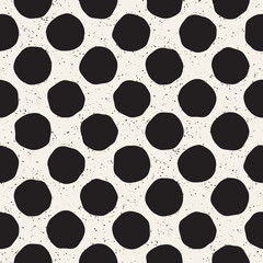 Hand drawn style ethnic seamless pattern. Abstract grungy geometric background in black and white.