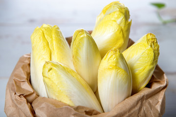 raw organic belgian or french endive