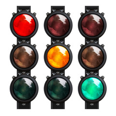 Traffic lights isolated