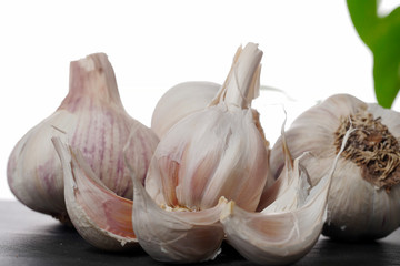 clove garlic on slate plate