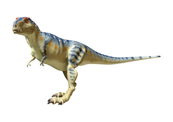 Fototapeta premium 3D Rendering Dinosaur Tyrannosaurus on White
