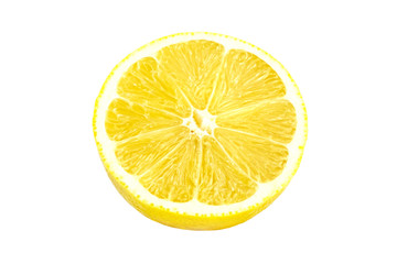Lemon tropical fruit isolated on white