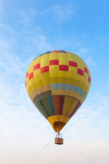 Colorful hot air balloon.