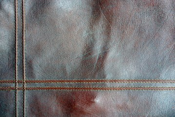 коричневая кожаная текстура из фрагмента одежды 
