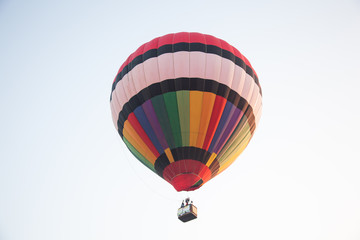 Colorful hot air balloon.