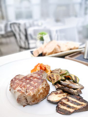 Delicious juicy steak beef meat