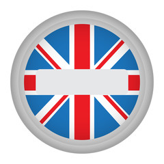 Fototapeta premium Empty british campaign button