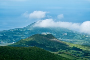 Faial island in the Azores archipelago 