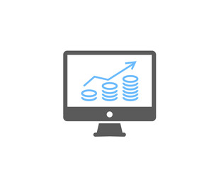 Business revenue increase icon