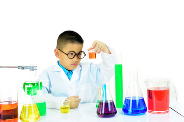 Young scientist working in research laboratory

