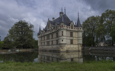 Fototapeta na wymiar The castle of Azay-le-Rideau, France