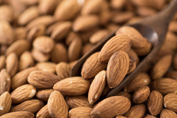 raw natural whole almonds