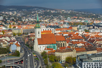 Fototapeta na wymiar St. Martin Cathedral in center of Bratislava