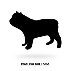 english bulldog silhouette