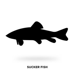 sucker fish silhouette