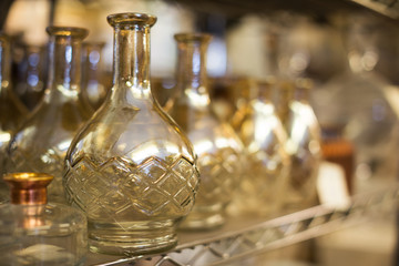 glass carafe in the shop