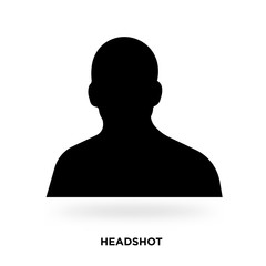 silhouette headshot