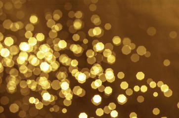 abstract gold bokeh blur background.