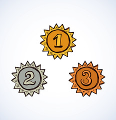Medal. Vector drawing