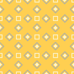 Geometric seamless pattern. Yellow gray and white colored background