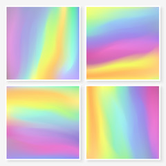 Holographic backgrounds set square textures bright