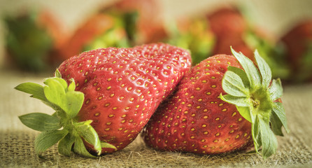 Raw strawberries