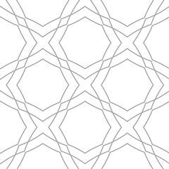 Obraz premium Light gray geometric ornament. Seamless pattern