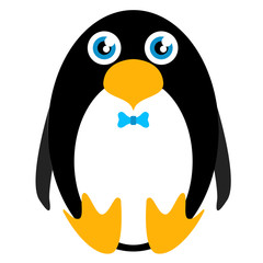 Cute stuffed penguin toy