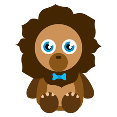 Cute stuffed lion toy