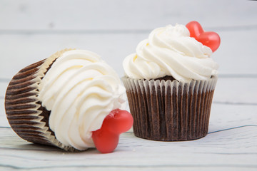 fruitcake with a heart