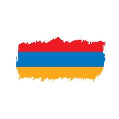 Armenia flag, vector illustration