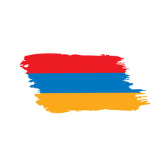 Armenia flag, vector illustration