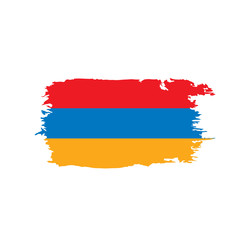 Armenia flag, vector illustration