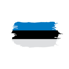 Estonia flag, vector illustration