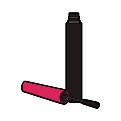 Mascara make up vector illustration graphic design