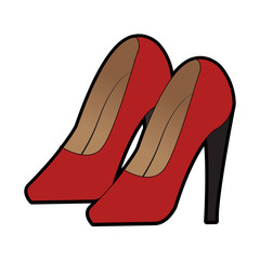 Womens high heels vector illustration graphic design