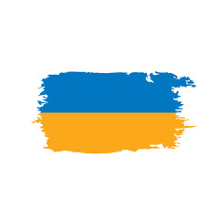 Fototapeta premium Ukraine flag, vector illustration