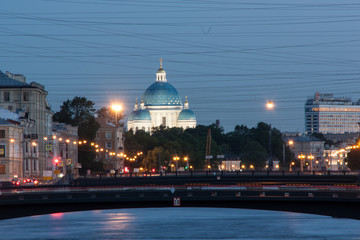 Naklejka premium Roofs of St. Petersburg