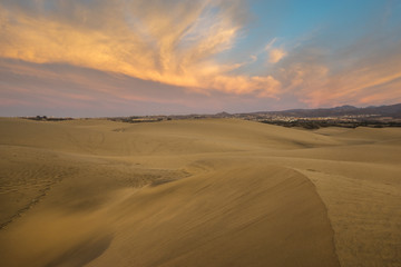 Obraz na płótnie Canvas Desert in Gran Canaria, dunas de maspalomas