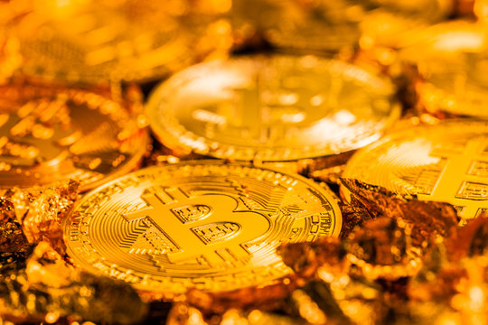 Shiny bitcoin crypto currency