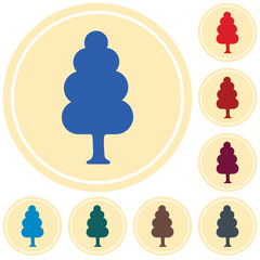 Deciduous forest icon