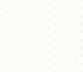 Vector seamless subtle pattern. Modern stylish texture. Repeating geometric tiling from striped triangle elements
